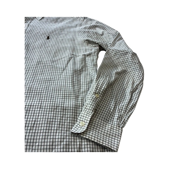Ralph Lauren Mens Dress Shirt Long Sleeve Classic Fit Brown Checkered Sz L - Picture 6 of 8